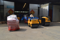 福瑞得機械手扶雙輪壓路機，手扶單輪壓路機，座駕壓路機及時包裝發貨